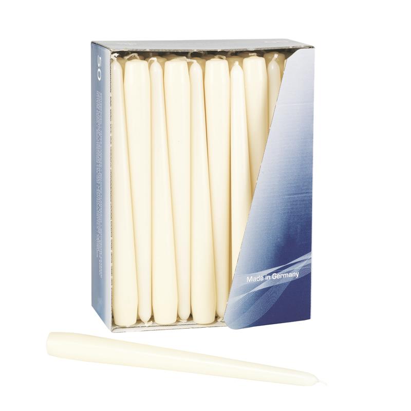 Tapered Ivory Candles 25cm